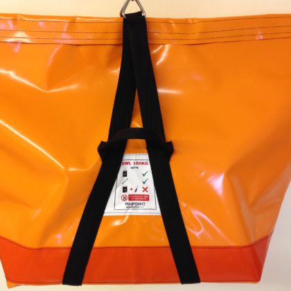 Lifting Bags EMG MEDIUM SQUARE LIFTING BAG 150L ORANGE WWL 150KG W/REPEL -  Gibb Safety & Survival